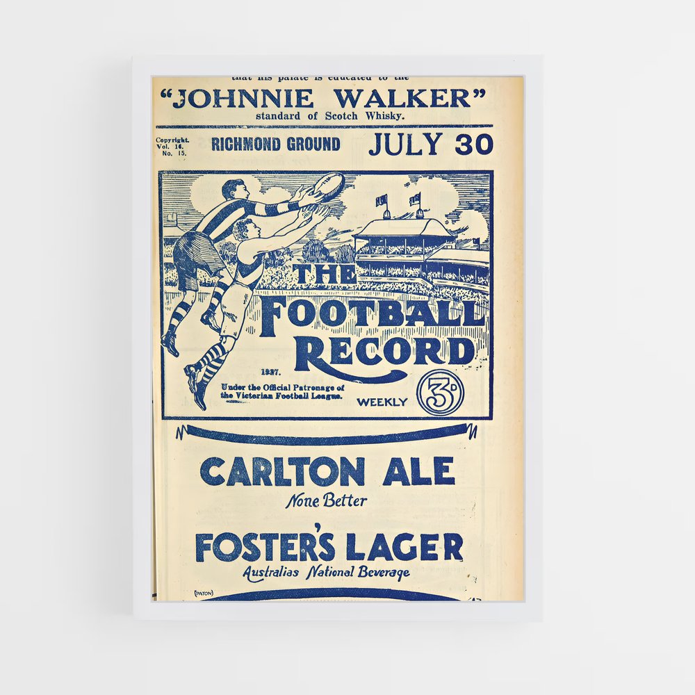 Poster L'Histoire du Footy – affiche Football australien (vue 3)